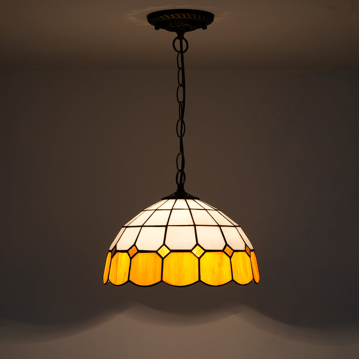 Lattice Pendant Lamp Yellow NEW fullbody v2