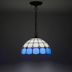 Lattice Pendant Lamp Blue White NEW fullbody v2