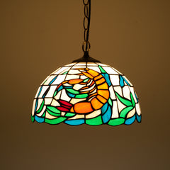 Orange Shrimp Chandelier NEW fullbody v1