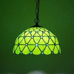 Green Bottom Blue Beads Chandelier NEW fullbody v2