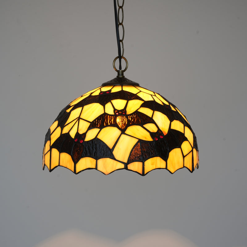 Yellow Bottom Bat Chandelier Handmade NEW fullbody v2