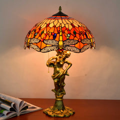 Red Dragonfly Lamp - Angelic pole - variant photo TBL-003-030