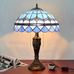 Mediterranean Feather Lamp - Rose pole - variant photo TBL-003-050