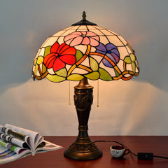 Tricolor Morning Glory Lamp - Rose Sign base