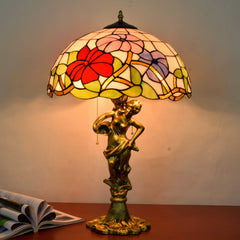 Tricolor Morning Glory Lamp - Standard base